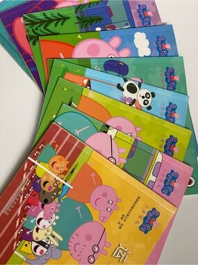 Bundle 9 Peppa Pig Soft Cover Children Bilingual Books Chinese Mandarin English